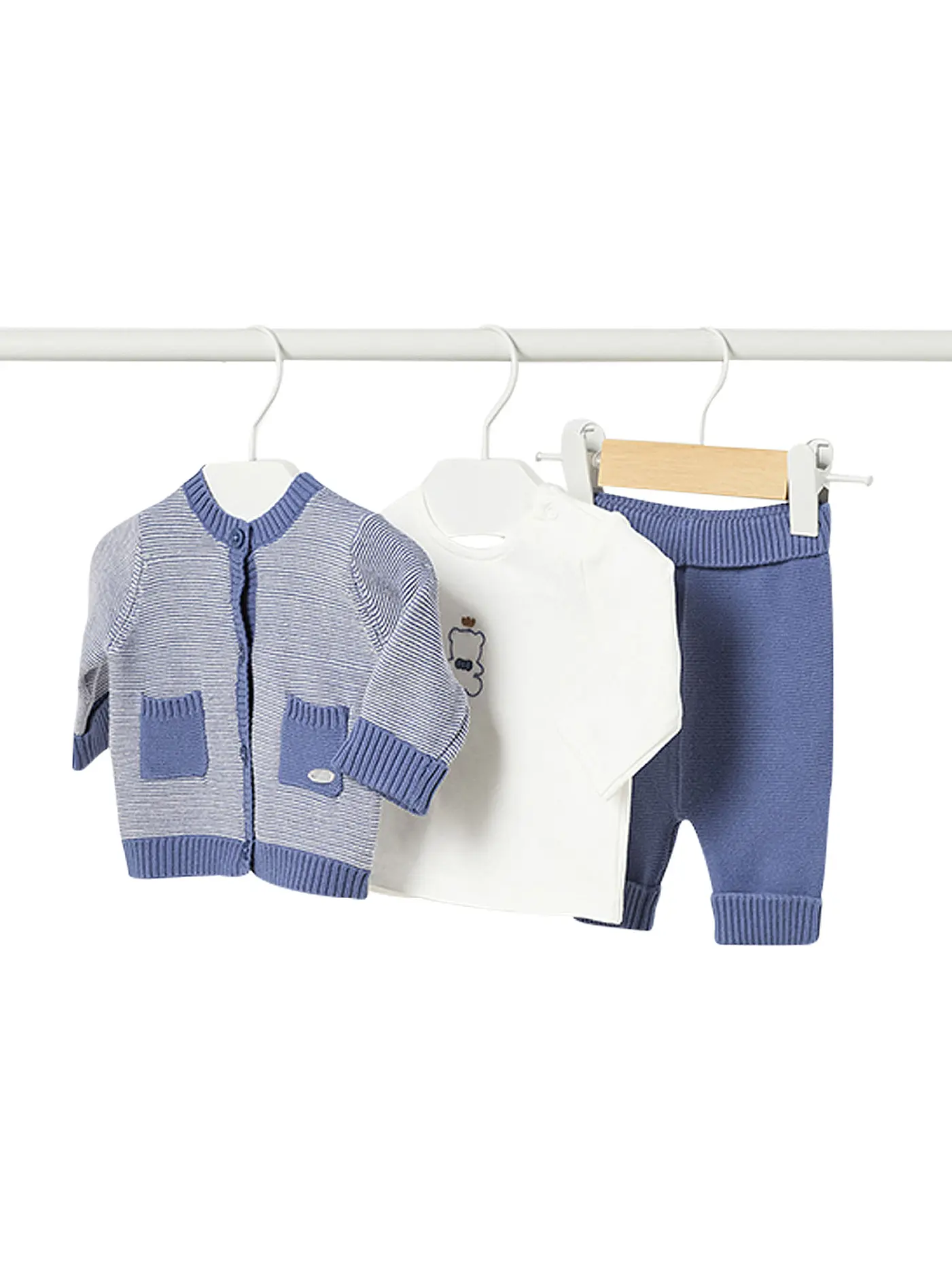 MAYORAL | Baby Set Strickjacke, Shirt und Hose 3-teilig | 